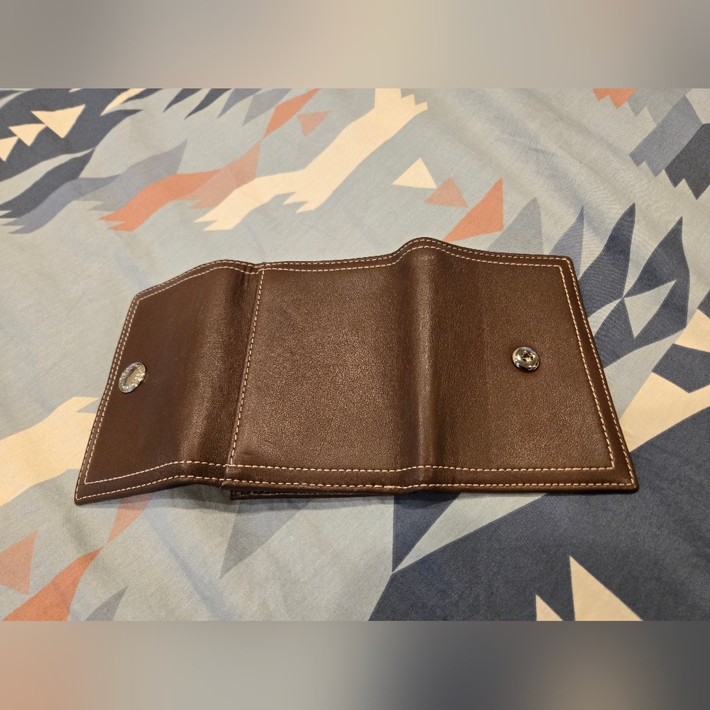 Vintage Coach Wallet Chocolate/Pink - Picture 7 of 13